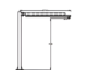 All Lift Cranes FTJ Series Floor Mounted Tool Jib Crane 50 Lbs Capacity 10' HUB