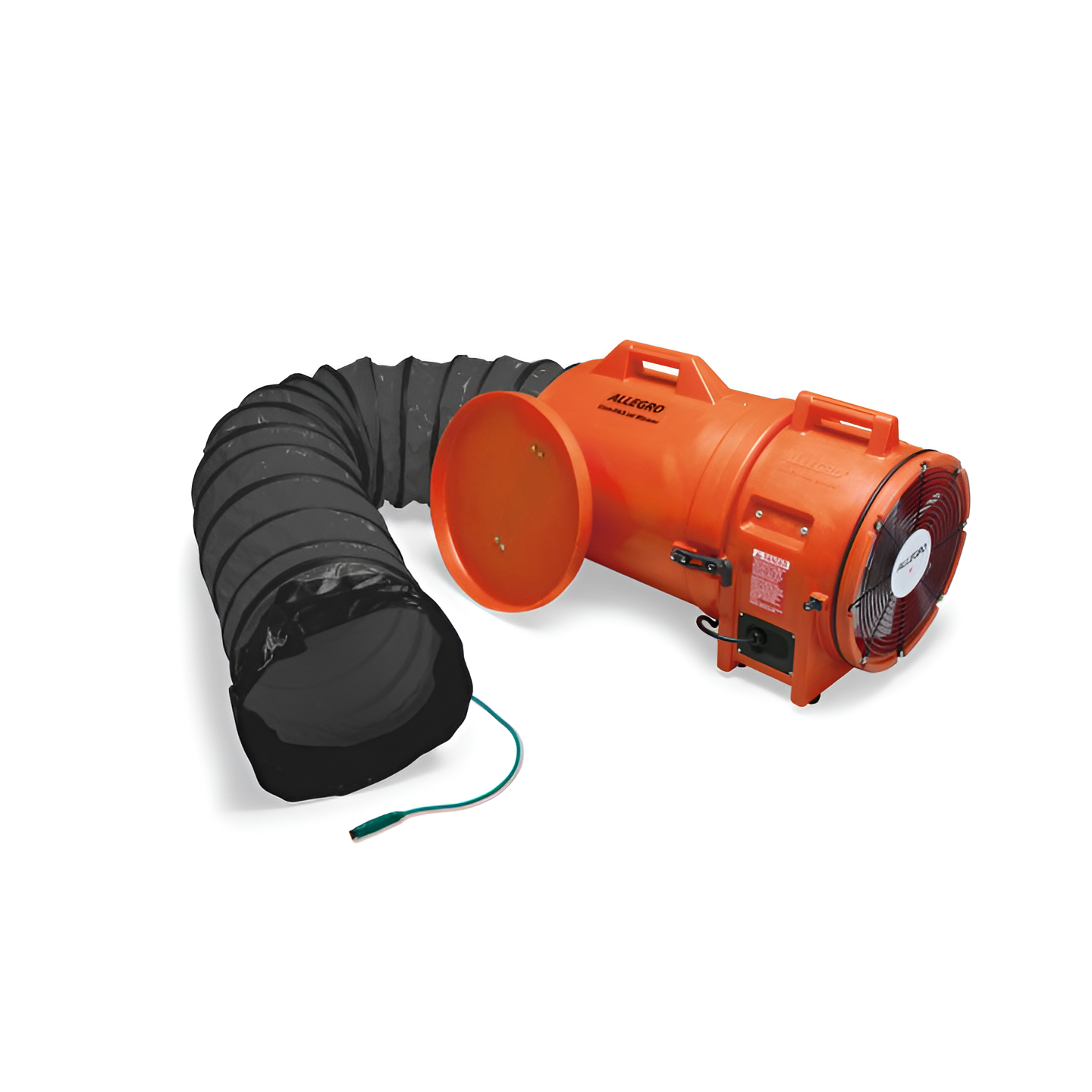 allegro-12inches-axial-explosion-proof-EX-plastic-blower-with-canister-_-ducting.png Blower with Canister & Ducting | 12'' | Axial Explosion-Proof (EX) Plastic | Allegro - Image 1
