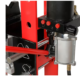 American Forge & Foundry AFF AFF 30 Ton Shop Press – Foot Air/Manual Pump, Hydraulic Ram, Guard & 10-Pc Adapter Set, Super Duty 852ASD - Image 2