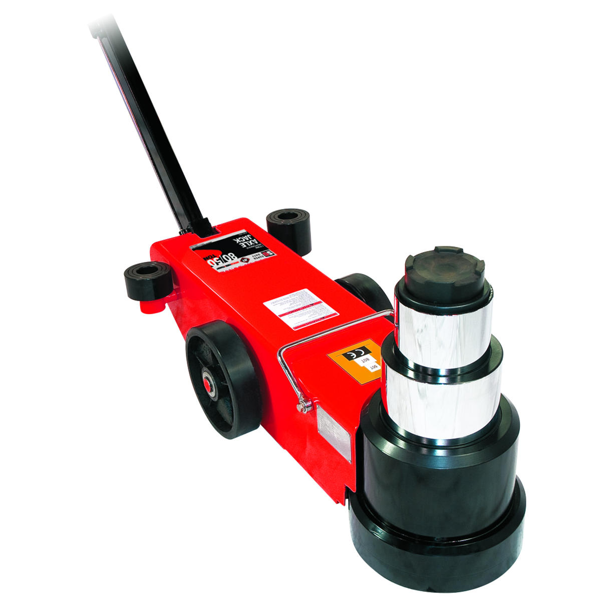 american-forge-_-foundry-Aff-80-50-ton-2-stage-air-hydraulic-axle-jack-549SD-000.png American Forge & Foundry AFF 80/50-Ton 2-Stage Super Duty Axle Jack – Heavy-Duty Air/Hydraulic Lift for Trucks, Trailers & Equipment (549SD) - Image 1