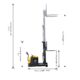 Electric Stacker | Counterbalanced | 3300 lbs. Capacity | 117'' Lifting | Apollolift A-3032 - Image 2