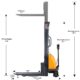 Electric Pallet Stacker | Fixed | 3300 lbs. Capacity | 118'' Lift Height | Apollolift A-3016 - Image 2
