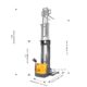 Full Electric Walkie Stacker | 3300 lbs. Capacity | Lifting Height 177'' | Apollolift A-3029 - Image 2