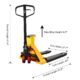 Apollo Lift Manual Pallet Jack with Digital Scale 45" x 27.7" 5500 lbs. A-1035 - Image 3