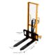 Manual Pallet Stacker | Hydraulic | 2200 lbs. Capacity | 63'' Lift Height | Apollolift A-3003 - Image 4