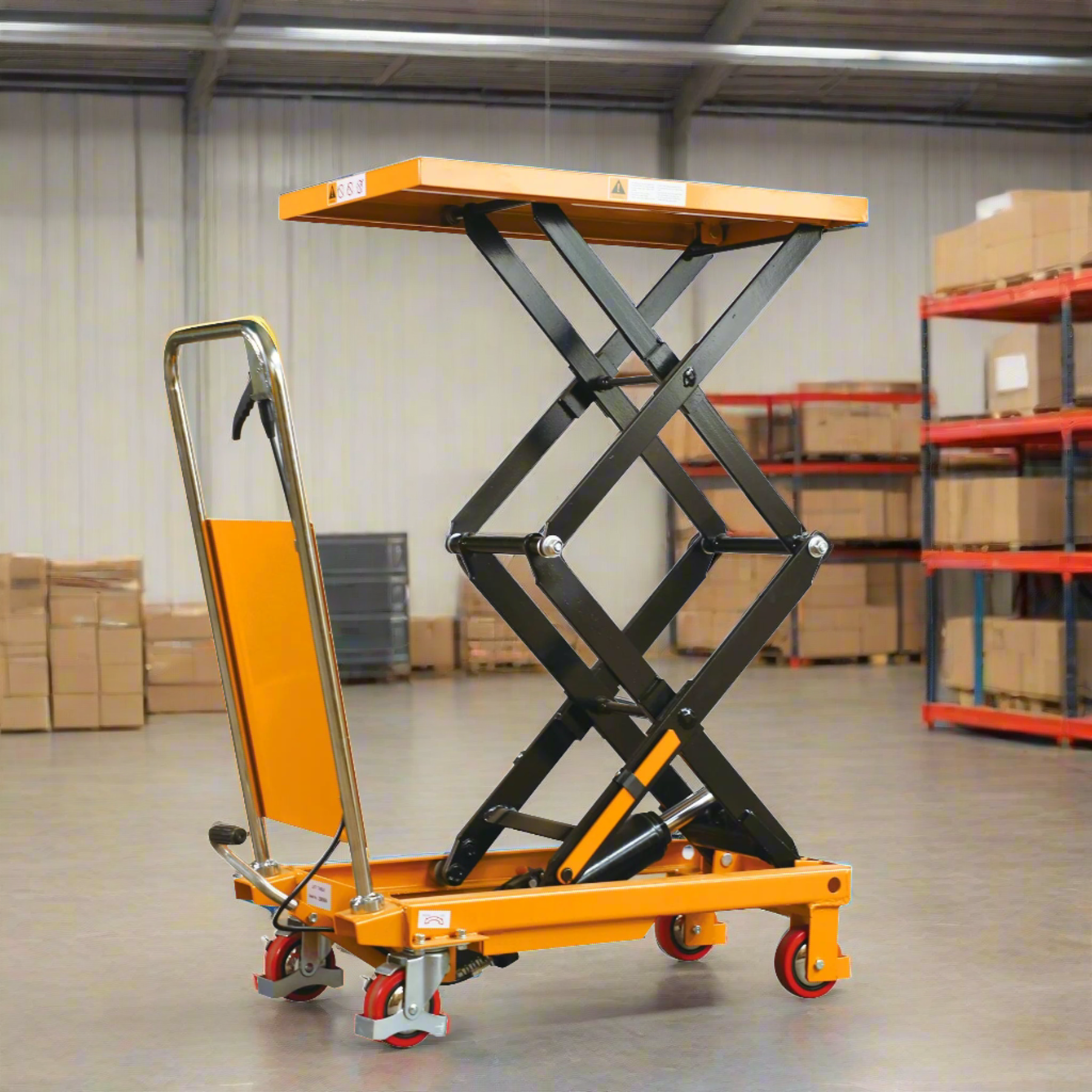 apollolift-330lbs-capacity-double-scissor-lift-table43_2024-06-04T21_15_37.700Z.png Double Scissor Lift Table | 330 lbs Capacity | Lifting Height 43.3'' | Apollolift A-2003 - Image 1