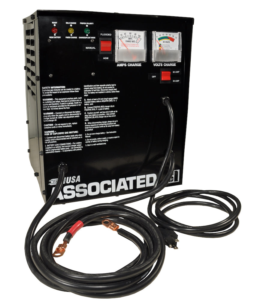 associated-parallel-battery-charger-6066A.jpg Associated 6066A Intellamatic 12 V Parallel Charger | 60 A / 30 A - Image 1