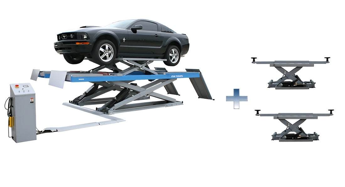 atlas-automotive-equipment-12AWFSL-alignment-scissor-lift-and-RJ-6-rolling-jacks-combo-WILL-CALL-ATTD-12AWFSL-COMBO.jpg Atlas 12AWFSL 12,000 lb Alignment Scissor Lift + RJ‑6 Rolling Jacks Combo (Will Call) | ATTD‑12AWFSL‑COMBO - Image 1
