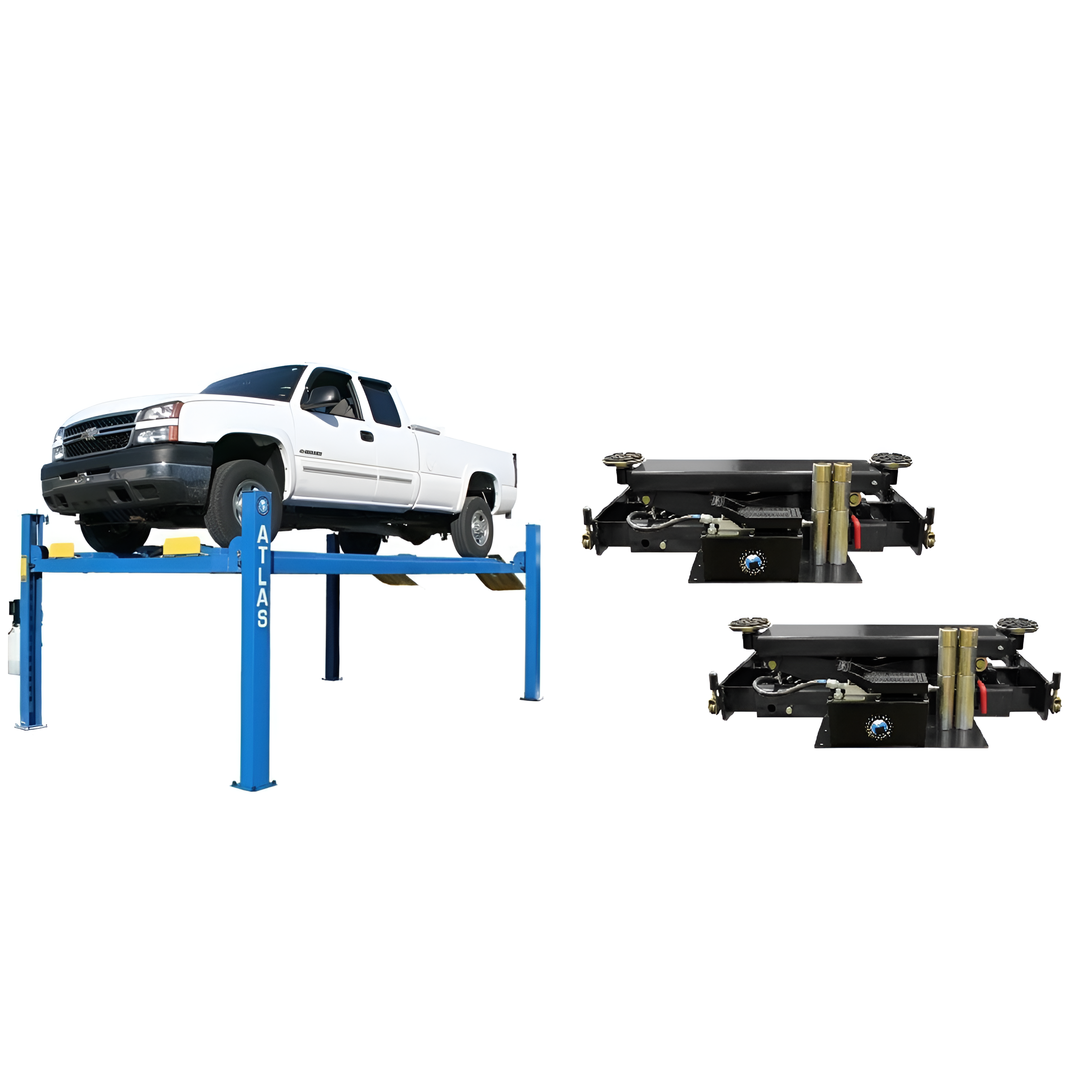 atlas-automotive-equipment-414-14000lb-4-post-lift_RJ8-rolling-jacks-combo-ATTD-414-COMBO-FPD.png Atlas 414 14,000 lb 4-Post Lift with RJ8 Rolling Jacks Combo – Heavy-Duty Automotive Alignment Lift (ATTD-414-COMBO-FPD) - Image 1