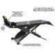 Atlas Equipment ACL Air-Operated Motorcycle Lift – 1,000 lb Capacity with Roller Plate (HT-ACL) - Image 4