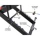 Atlas Equipment ACL Air-Operated Motorcycle Lift – 1,000 lb Capacity with Roller Plate (HT-ACL) - Image 10