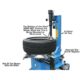 Atlas TC289LH Extra Large Rim-Clamp Tire Changer with Left Hand Assist Arm – Heavy-Duty Automotive Equipment - Image 11