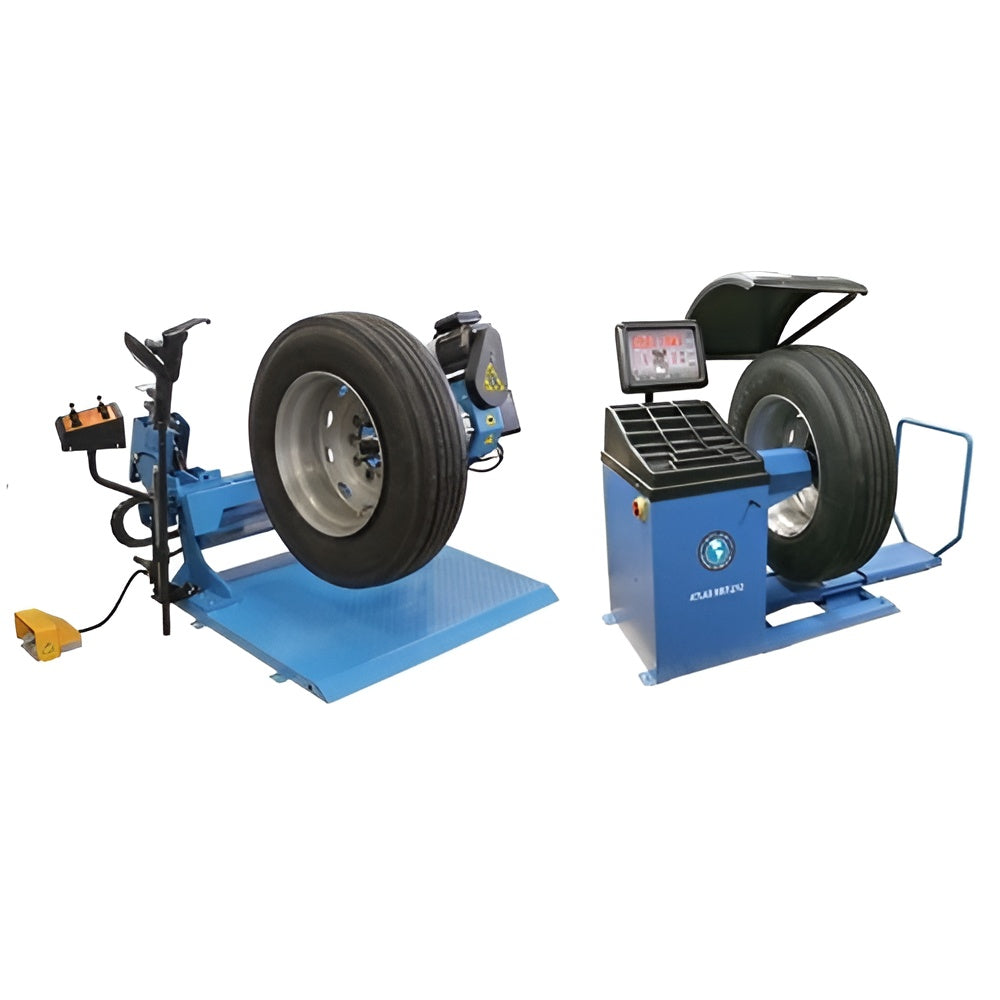 atlas-automotive-equipment-TC305A-tire-changer_WBT210-wheel-balancer-combo-WILL-CALL-TTCWB-COMBO2.jpg Atlas TC305A + WBT210 Heavy‑Duty Truck Tire Changer & Wheel Balancer Combo | TTCWB‑COMBO2 (Will Call) - Image 1