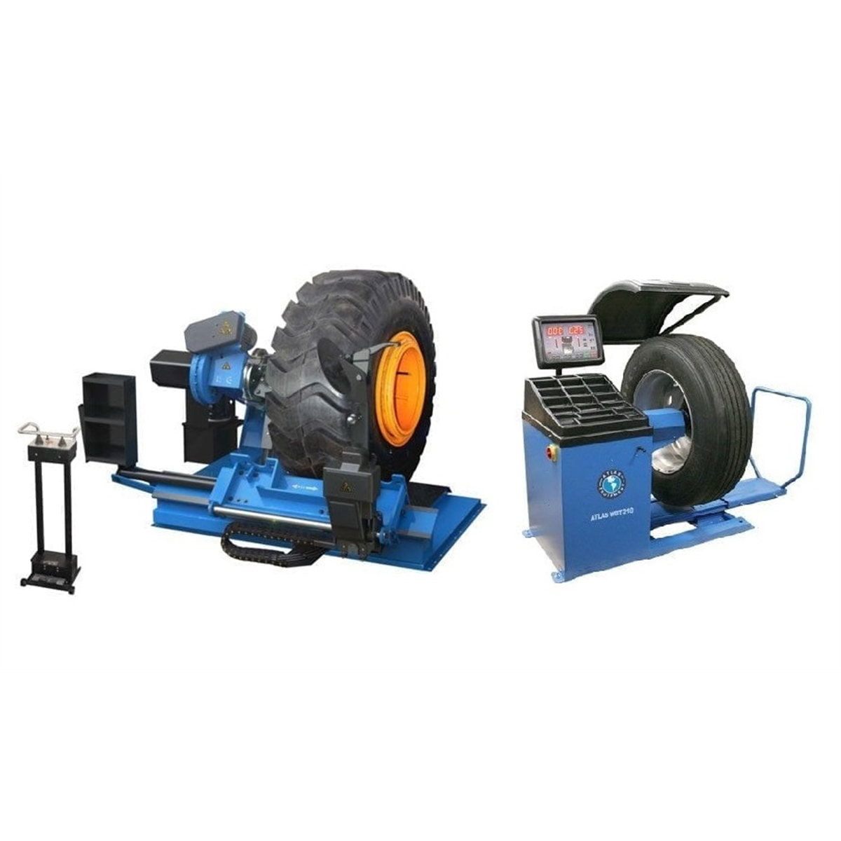 atlas-automotive-equipment-TC306-tire-changer_WBT210-wheel-balancer-combo-WILLCALL-TTCWB-COMBO4.png Atlas Equipment TC306 + WBT210 Heavy‐Duty Truck Tire Changer & Wheel Balancer Combo | TTCWB‑COMBO4 - Image 1