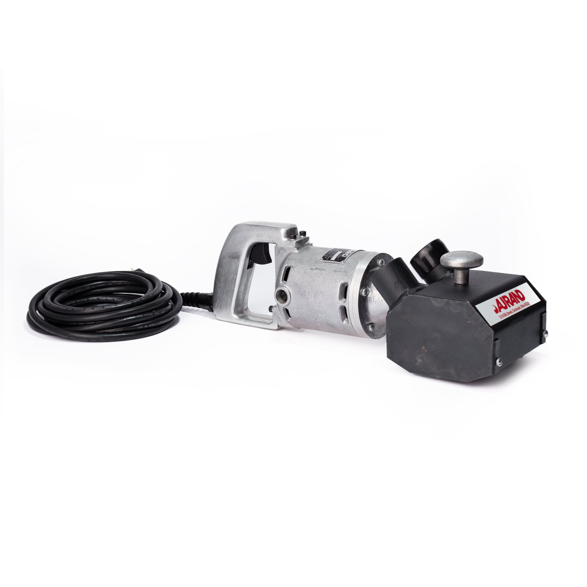 aurand-5inches-vacuum-dust-shroud-handheld-deck-scaler-115V-electric-K7-1V.jpg Aurand K7‑1V 115 V Electric 5″ Vacuum Dust‑Shroud Deck Scaler - Image 1