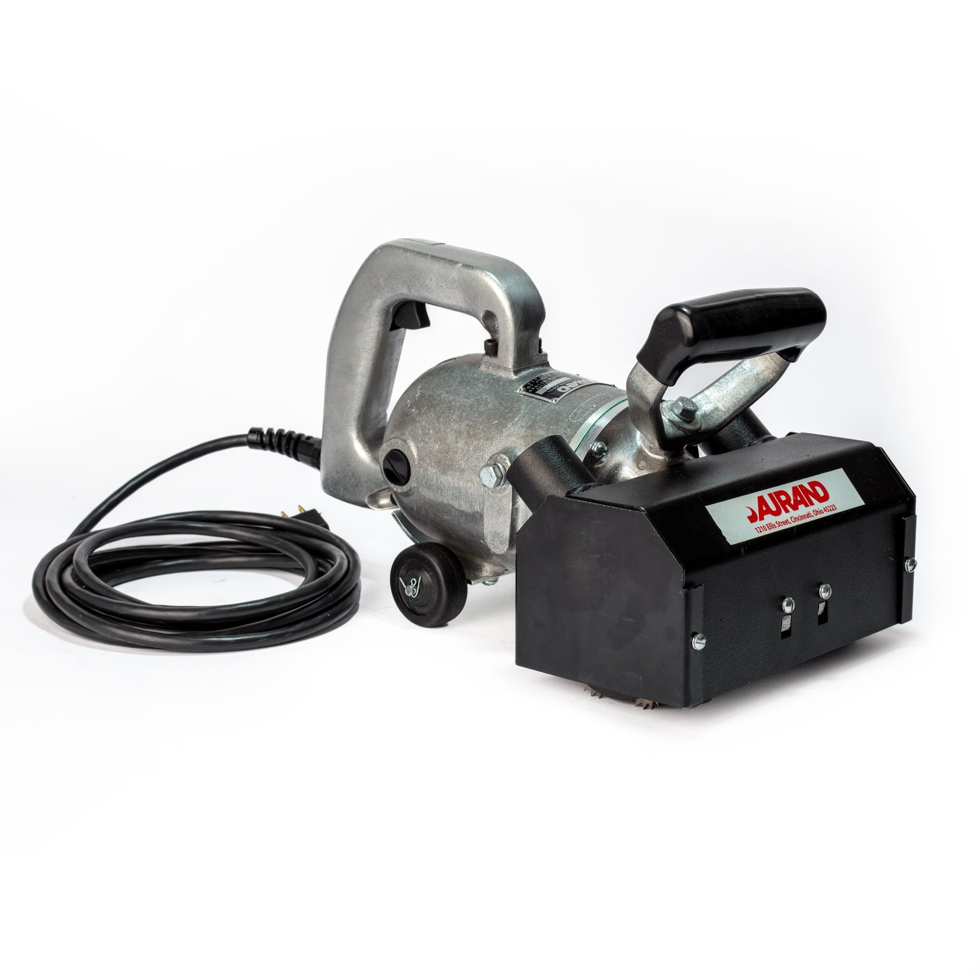 aurand-8inches-vacuum-dust-shroud-handheld-deck-scaler-230V-electric-M5-2V.jpg Aurand M5‑2V 230 V Electric 8″ Vacuum Dust‑Shroud Deck Scaler - Image 1