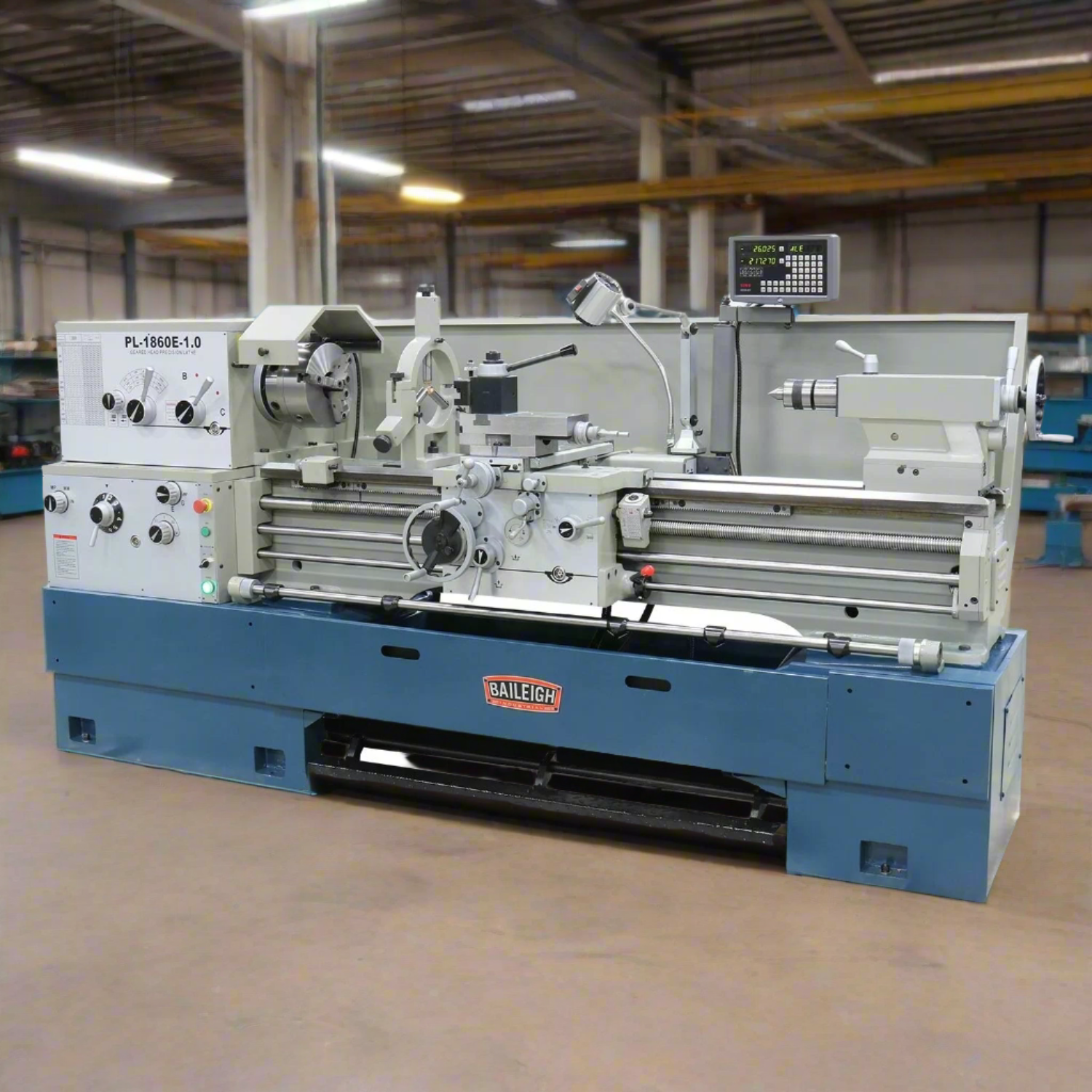 baileigh-industrial-PL-1860E-1-0-18-x-60-geared-head-lathe-with-DRO-7-1-2HP-220V-3phase-BA9-1016624_2024-07-23T06_08_26.253Z.png Metal Lathe | 18" x 60" | Baileigh Industrial BA9-1016624 - Image 1