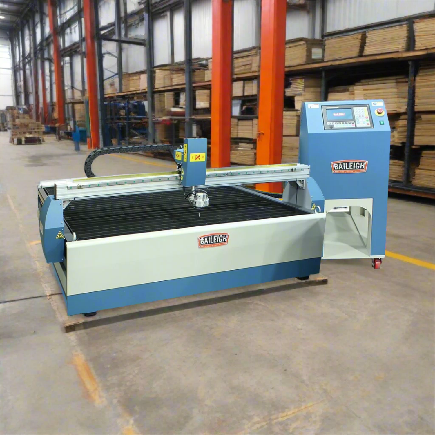 baileigh-industrial-PT-44AH-W-220V-1Phase-4-x-4-CNC-plasma-cutting-table-with-automatic-torch-height-control-and-water-table-BA9-1225307_2024-07-19T03_18_36.618Z.png CNC Plasma Table | 4' x 4' | Baileigh Industrial BA9-1225307 - Image 1