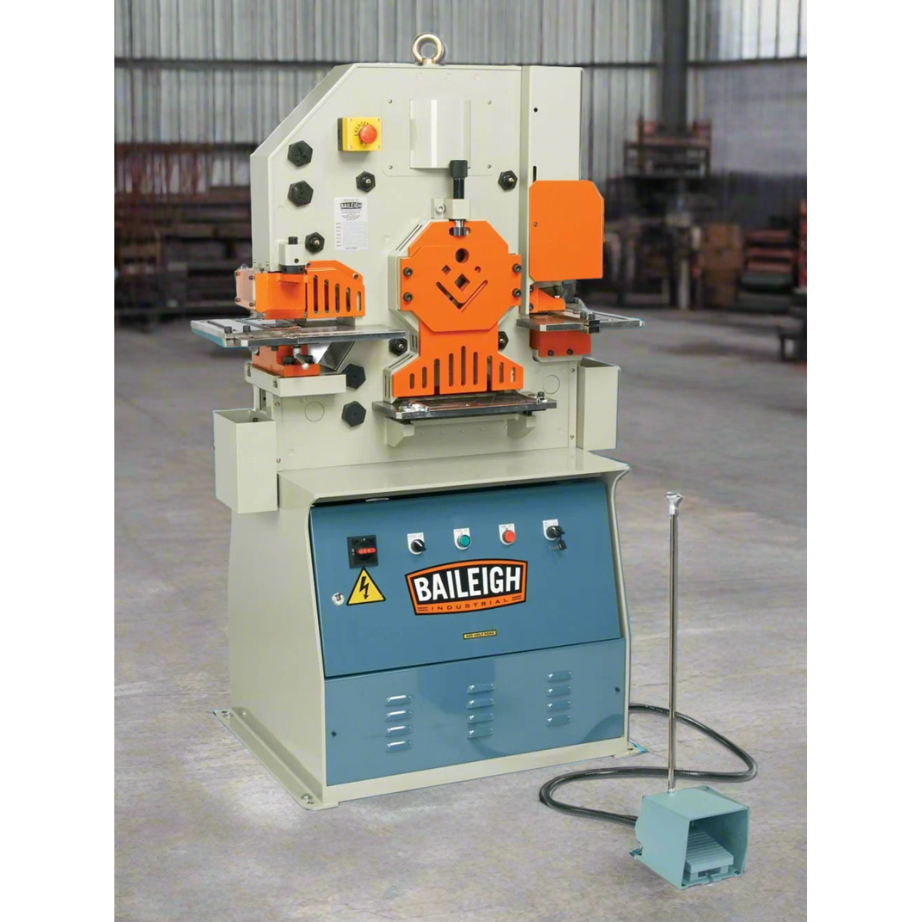 baileigh-industrial-SW-501-220V-1Phase-50-ton-5-station-ironworker-BA9-1007789_2024-07-22T10_05_41.404Z.png Hydraulic Ironworker | 50 Ton | Baileigh Industrial BA9-1007789 - Image 1