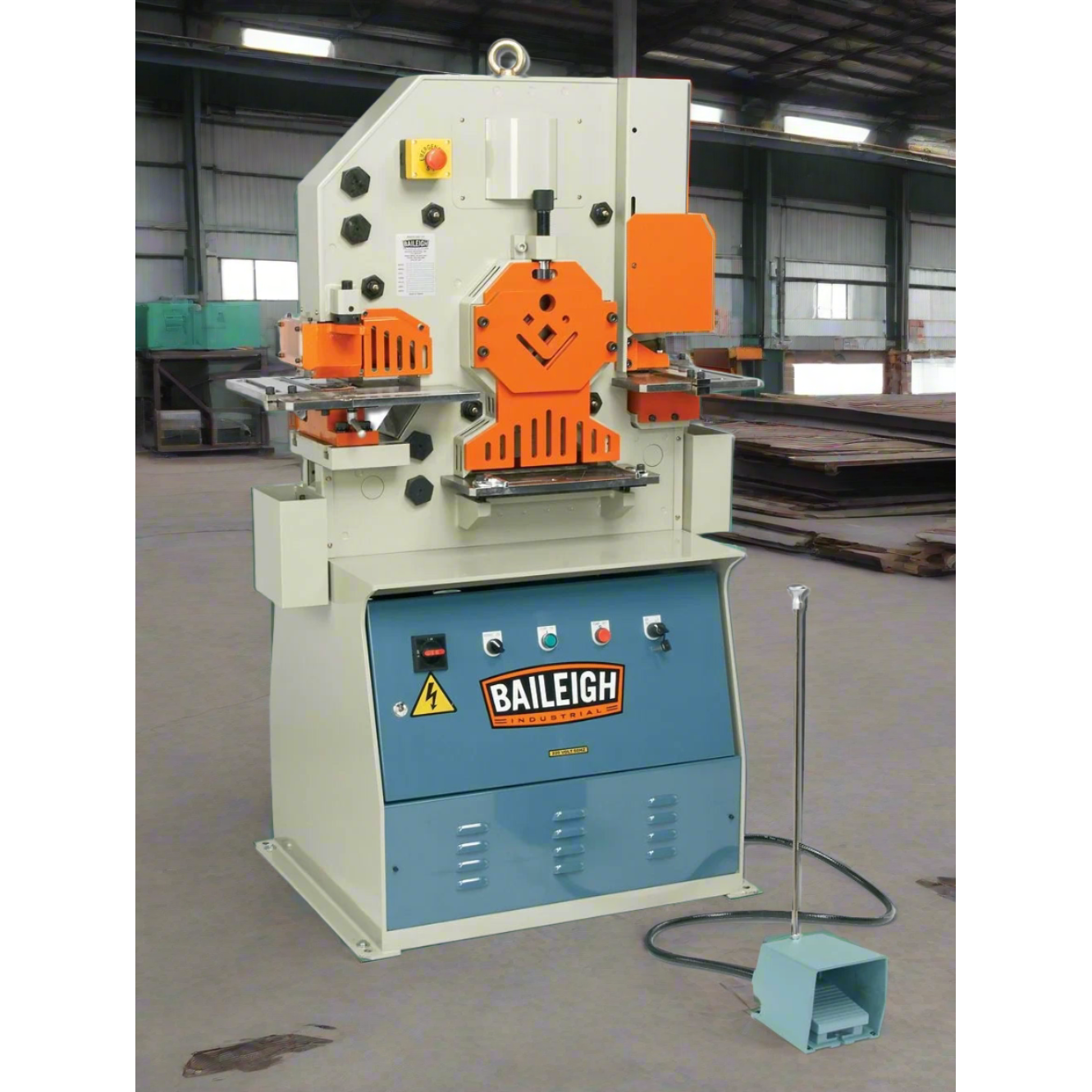 baileigh-industrial-SW-503-220V-3Phase-50-ton-5-station-ironworker-BA9-1007792_2024-07-22T10_13_02.464Z.png Hydraulic Ironworker | 50 Ton | Baileigh Industrial BA9-1007792 - Image 1