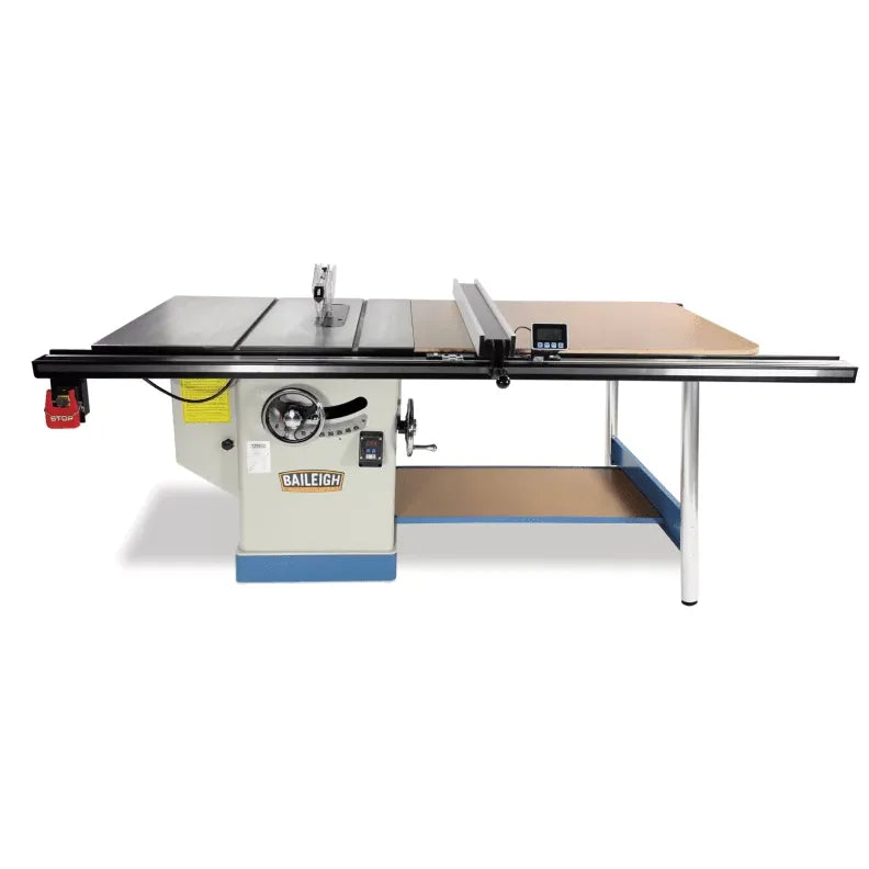 baileigh-industrial-TS-1248P-52-12-professional-cabinet-style-table-saw-48-x-30-table-52-max-rip-cut-BA9-1008084.jpg Table Saw | 12'' | Cabinet Style | 52" Max Rip Cut | Baileigh Industrial BA9-1008084 - Image 1