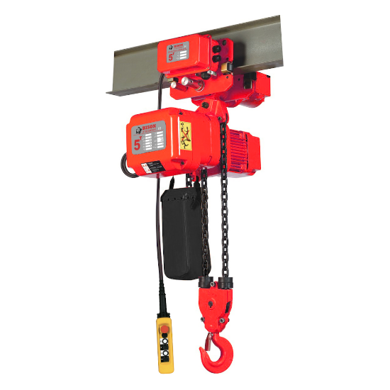 bison-lifting-5-ton-three-phase-dual-speed-electric-chain-hoist-wit-motorized-trolley-HHBDSK05-02D_WPC05D-0.png Bison Lifting 5 Ton Electric Chain Hoist with Trolley | Three-Phase Dual-Speed - Image 1