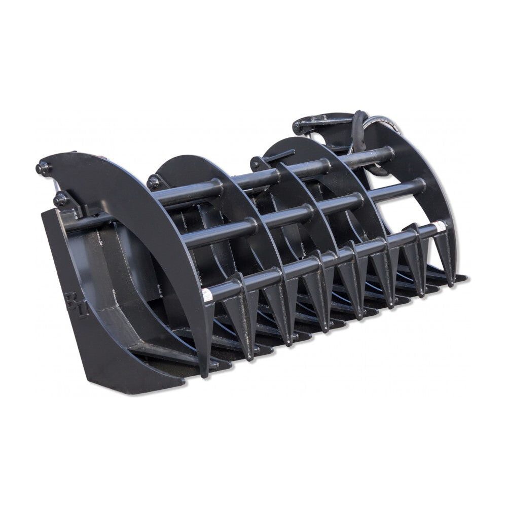 blue-diamond-attachments-63-grapple-rake-heavy-duty-single-clamp-107001.jpg Grapple Rake | 63'' | Blue Diamond Attachments - Image 1