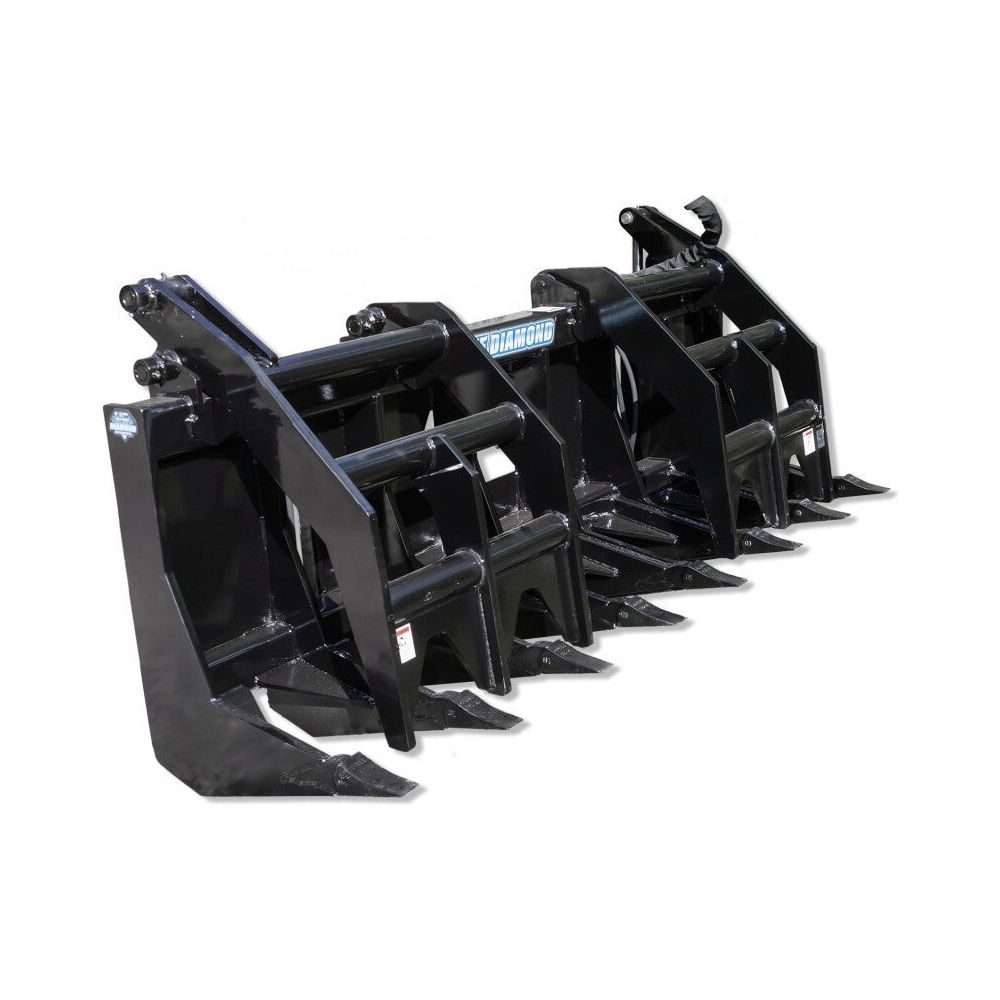 blue-diamond-attachments-72-grapple-rake-severe-duty-dual-clamp-106515.jpg Grapple Rake | 72'' | Blue Diamond Attachments - Image 1