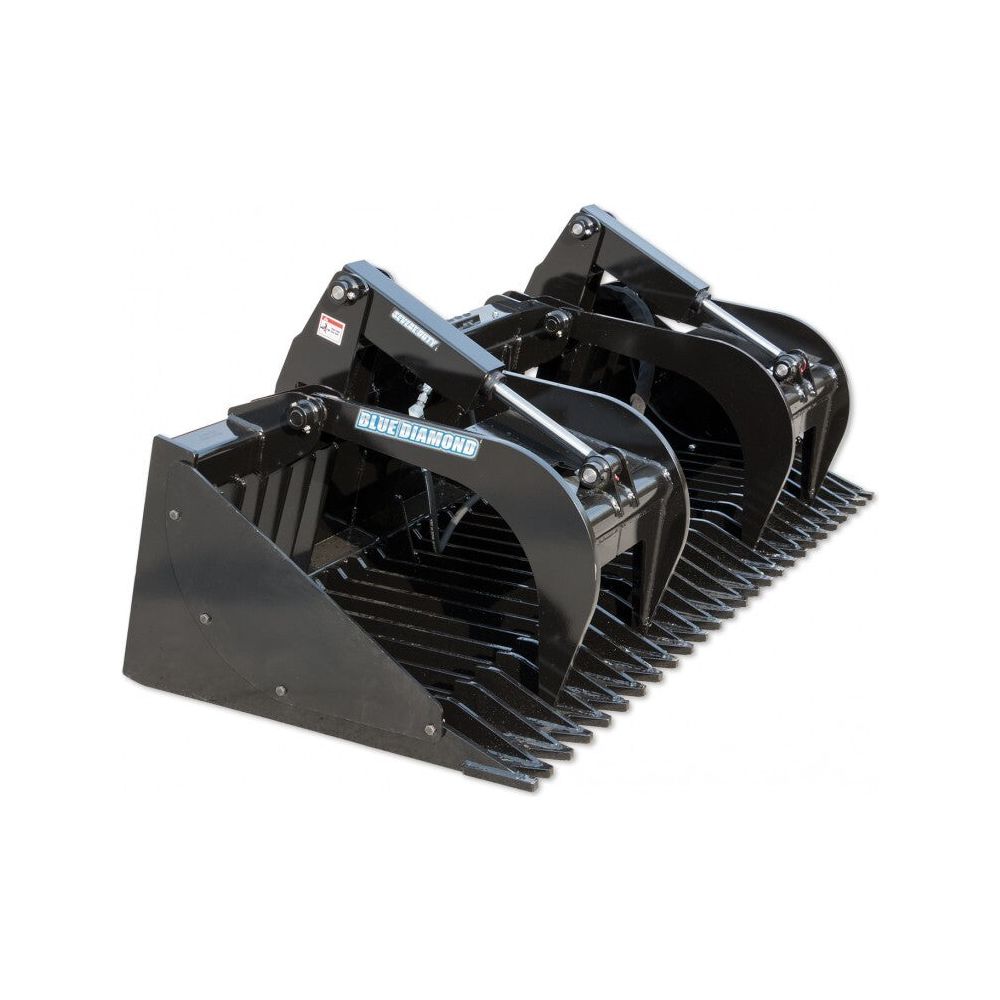 blue-diamond-attachments-72-rock-bucket-severe-duty-with-grapple-108450.jpg Rock Bucket | 72'' | Blue Diamond Attachments - Image 1