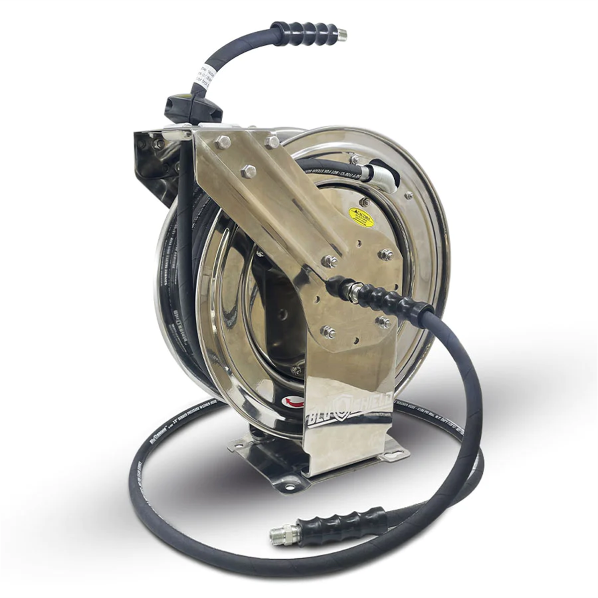 bluebird-3-8inches-x-75ft-stainless-steel-pressure-washer-hose-reel_retractable-75-Ft_BLBPWRSS3875.png BluBird Blushield Pressure Washer Stainless Steel Hose Reel 3/8" x 75' - 75 Feet BLBPWRSS3875 - Image 1
