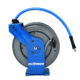 BluBird BluShield 3/8" x 100' All-in-One Rubber Air Hose Reel – Dual Arm Retractable w/ 6' Lead-In Hose – BLBPWRDA38100-AIO