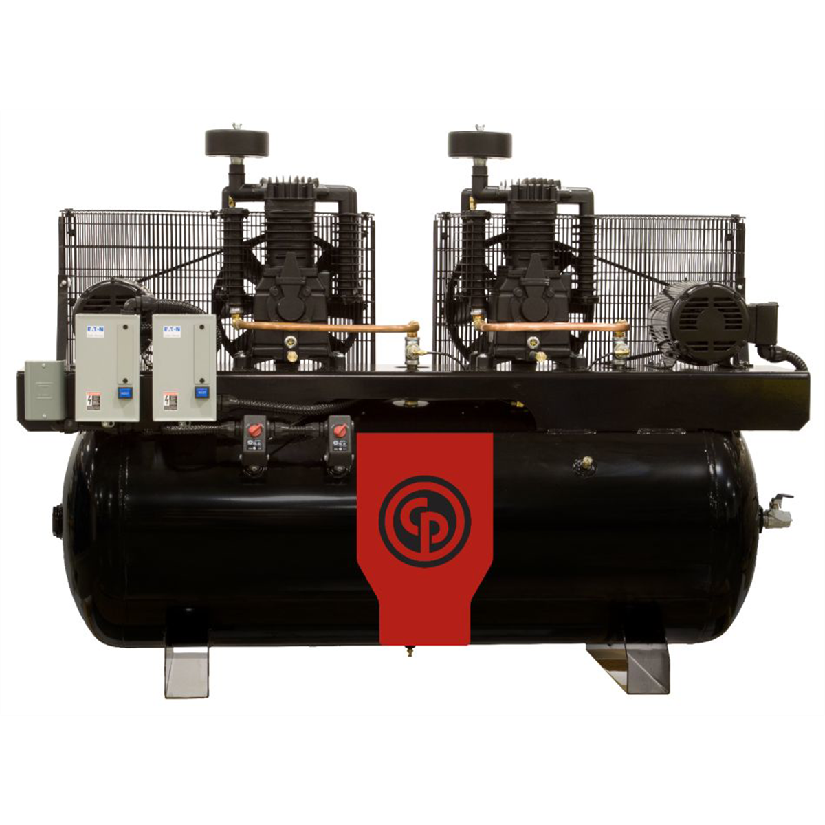 chicago-pneumatic-2x7-5HP-3phase-120h-CPCRCP-15123D.png Chicago Pneumatic 2×7.5HP Air Compressor – 120H Horizontal Tank 3 Phase (CPCRCP-15123D) - Image 1