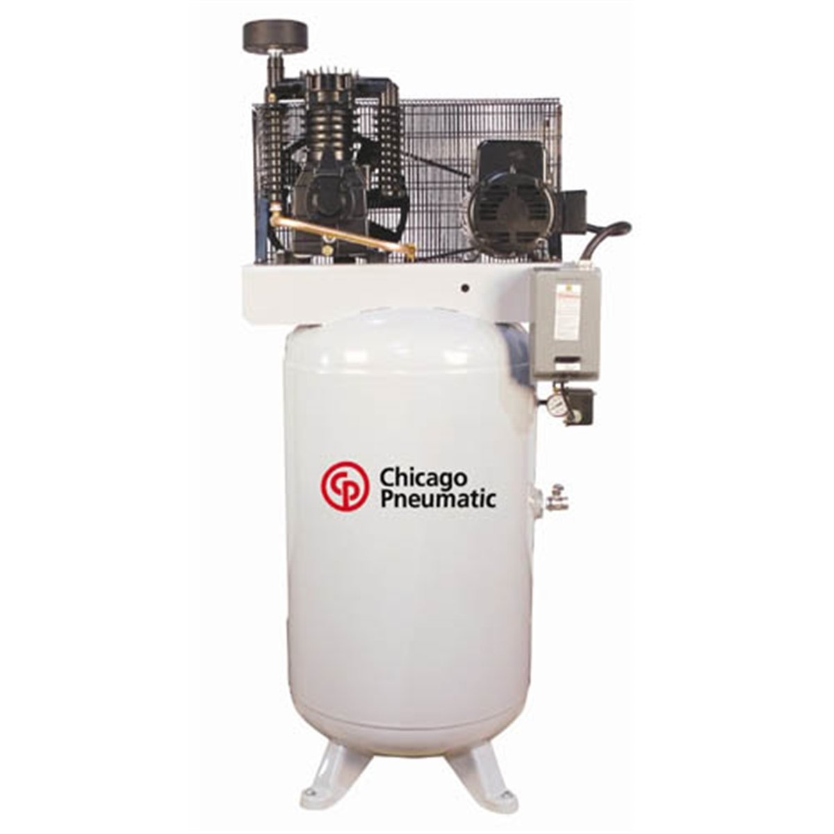 chicago-pneumatic-7-5HP-3phase-80-Gallon-vertical-tank-CPCRCP-7583V.png Chicago Pneumatic 7.5 HP 3-Phase Air Compressor 80 Gallon Vertical Tank Heavy Duty Industrial CPCRCP-7583V - Image 1