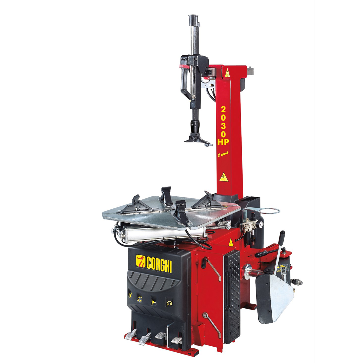 corghi-A2030-tilt-back-rim-clamp-tire-changer-COR0-11118134-00.png Corghi A2030 Tilt-Back Rim Clamp Tire Changer COR0-11118134-00 – Leverless Professional Tire Machine - Image 1