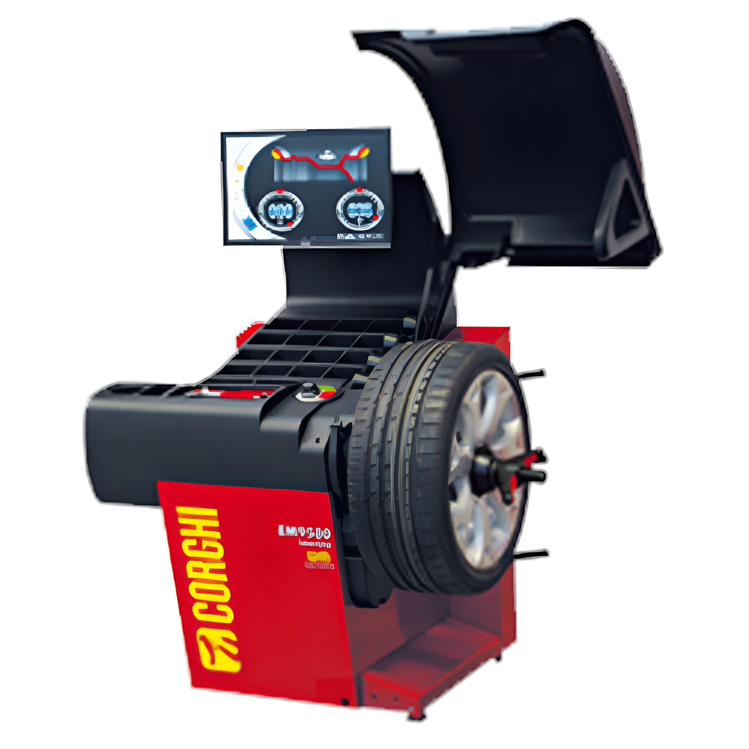 corghi-EM9580-plus-laserline-wheel-balancer-COR0-21109587-00.png Corghi EM9580 Plus Laserline Wheel Balancer COR0-21109587-00 – Automatic Tire Balancing Machine with Laser Precision - Image 1