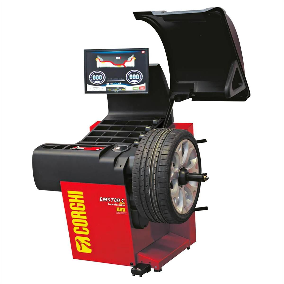 corghi-EM9780-C-wheel-balancer-COR0-21109783-00.png Corghi EM9780-C Wheel Balancer COR0-21109783-00 – Automatic Tire Balancing Machine with Precision Measurement System - Image 1