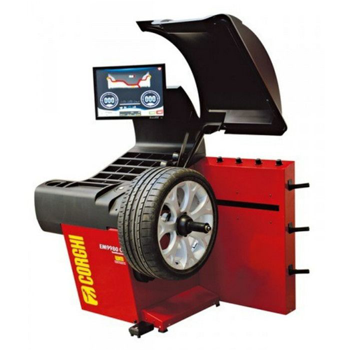 corghi-EM9980-C-wheel-balancer-COR0-21109984-00.png Corghi EM9980-C Wheel Balancer COR0-21109984-00 – Automatic Diagnostic Balancing Machine with Laser Precision - Image 1