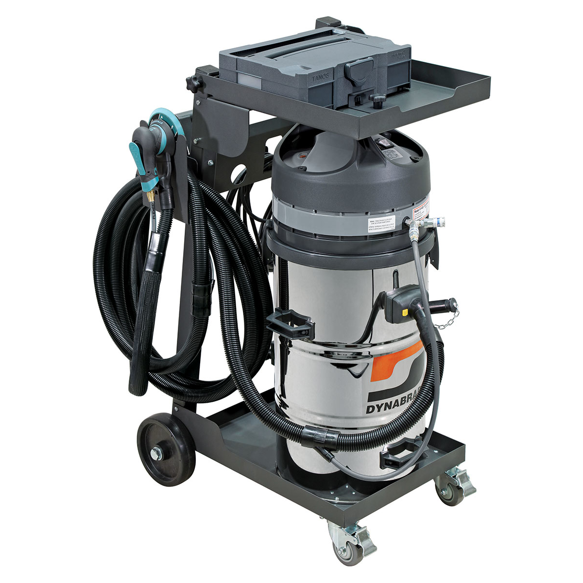 dynabrade-automotive-mega-raptor-vacPro-pack-vacuum-system-vacuum-kit-with-6inch-extreme-ROS-_-cart-M-Class-120v-60Hz-15Amp-20gal-DYBM1025EX.png Dynabrade Mega-Raptor Vac®Pro Pack Automotive Vacuum System DYBM1025EX w/6" Extreme ROS & Cart, M-Class, 120V/60Hz, 15A, 20 Gal - Image 1