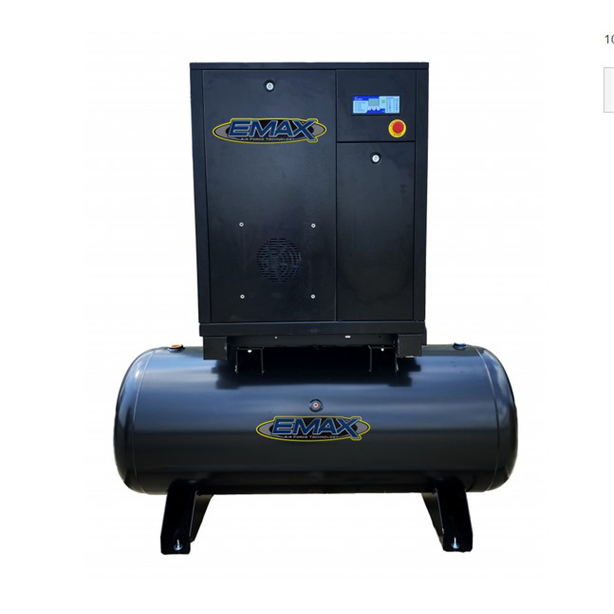 emax-compressor-10HP-3PH-industrial-rotary-screw-compressor-80Gal-tank-mount-EMXERI010080.png Emax Compressor 10HP 3PH Industrial Rotary Screw Compressor-80 Gal Tank Mount EMXERI010080 - Image 1