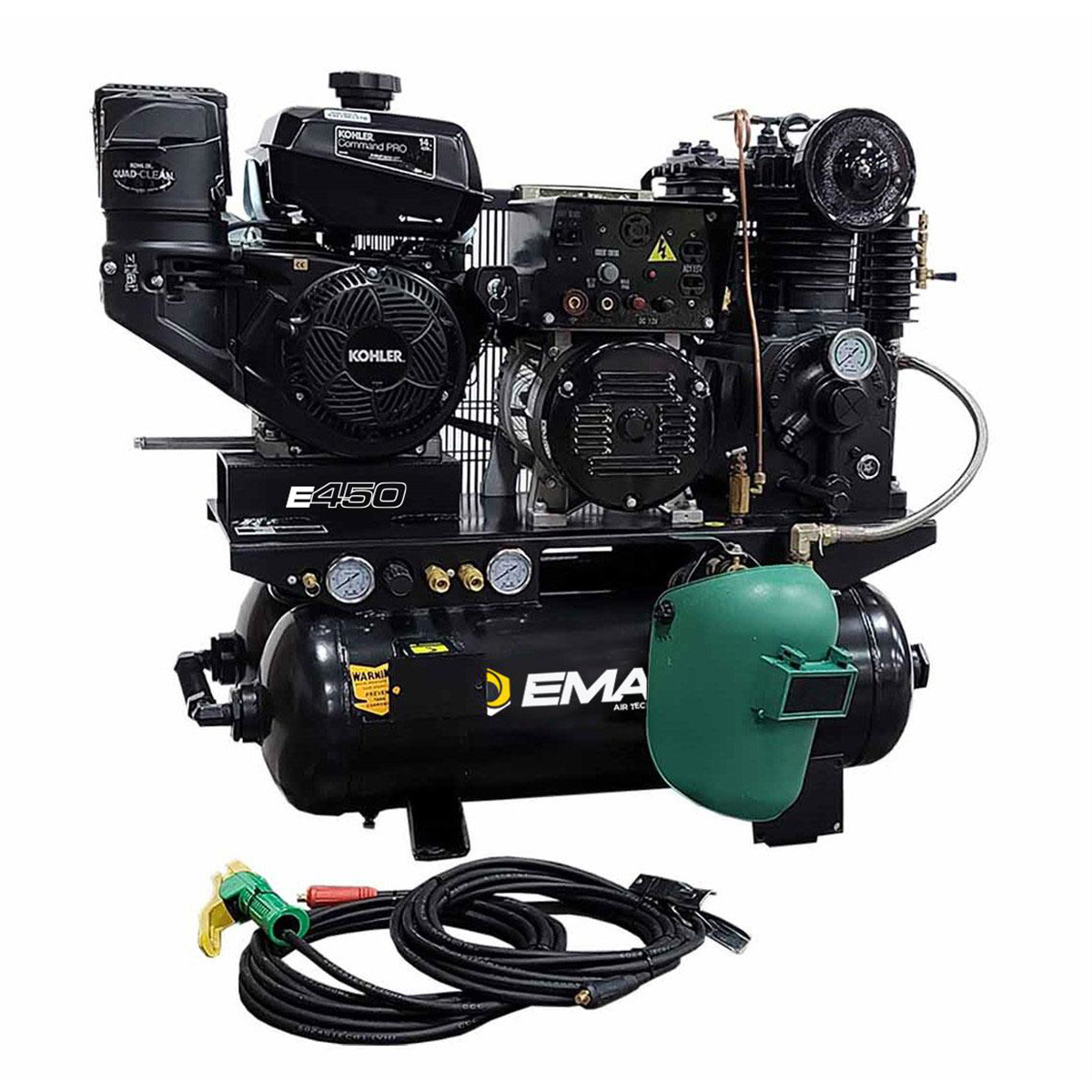 emax-compressor-14HP-AIR-generator-welder-20G-horizontal-EMXEGES14020T.png Emax Compressor 14HP Gas Air Compressor Generator Welder Combo – (EMXEGES14020T) - Image 1