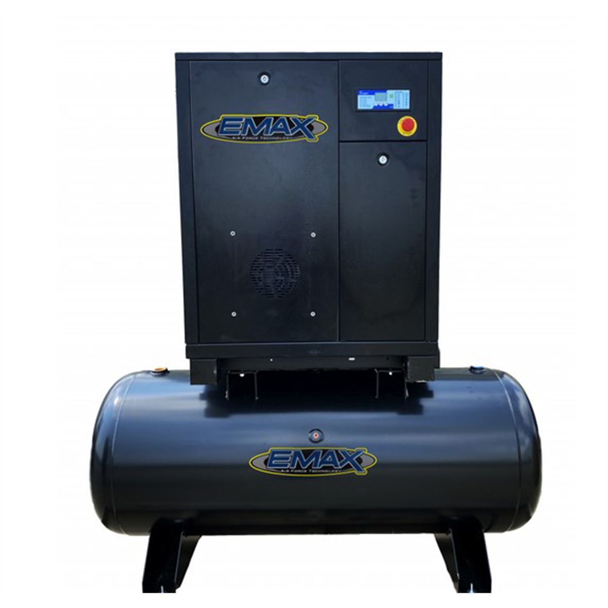 emax-compressor-7-5HP-3PH-industrial-rotary-screw-compressor-80Gal-tank-mount-EMXERI0070803.png Emax Compressor 7.5HP 3PH Industrial Rotary Screw Compressor-80 Gal Tank Mount EMXERI0070803 - Image 1