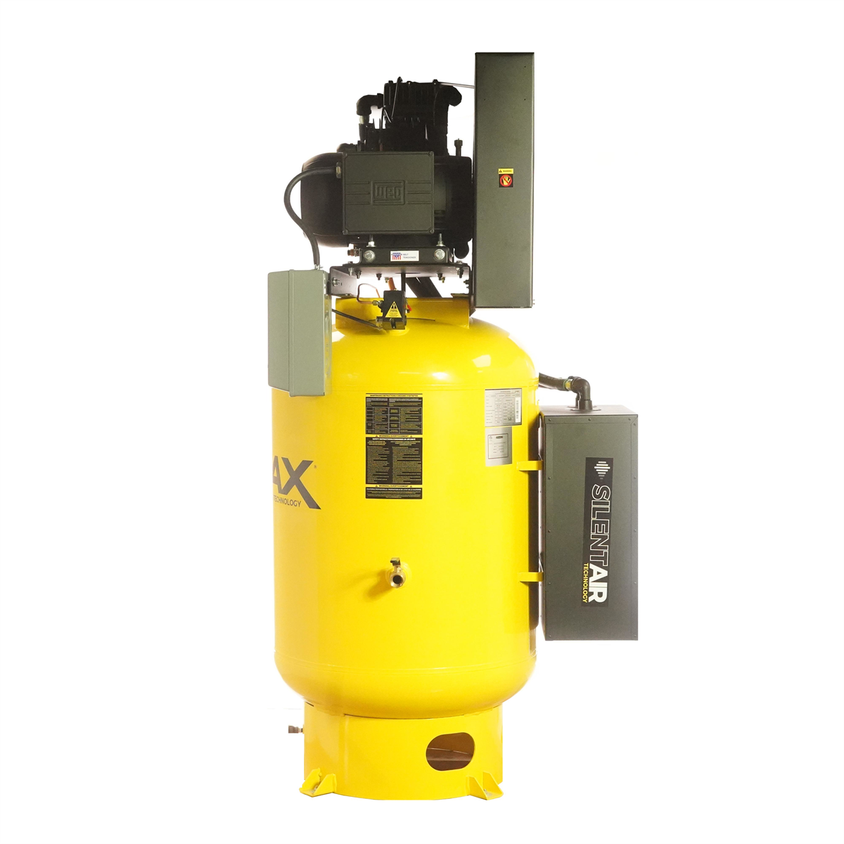 emax-compressor-industrial-plus-15HP-3PH-120gallon-vertical-with-air-silencer-with-3CYL-pressure-lube-pump-EMXESP15V120Y3.png Emax Compressor 15HP Silent Air Compressor 3 Phase 120 Gallon Vertical 57 CFM Industrial EMXESP15V120Y3 - Image 1