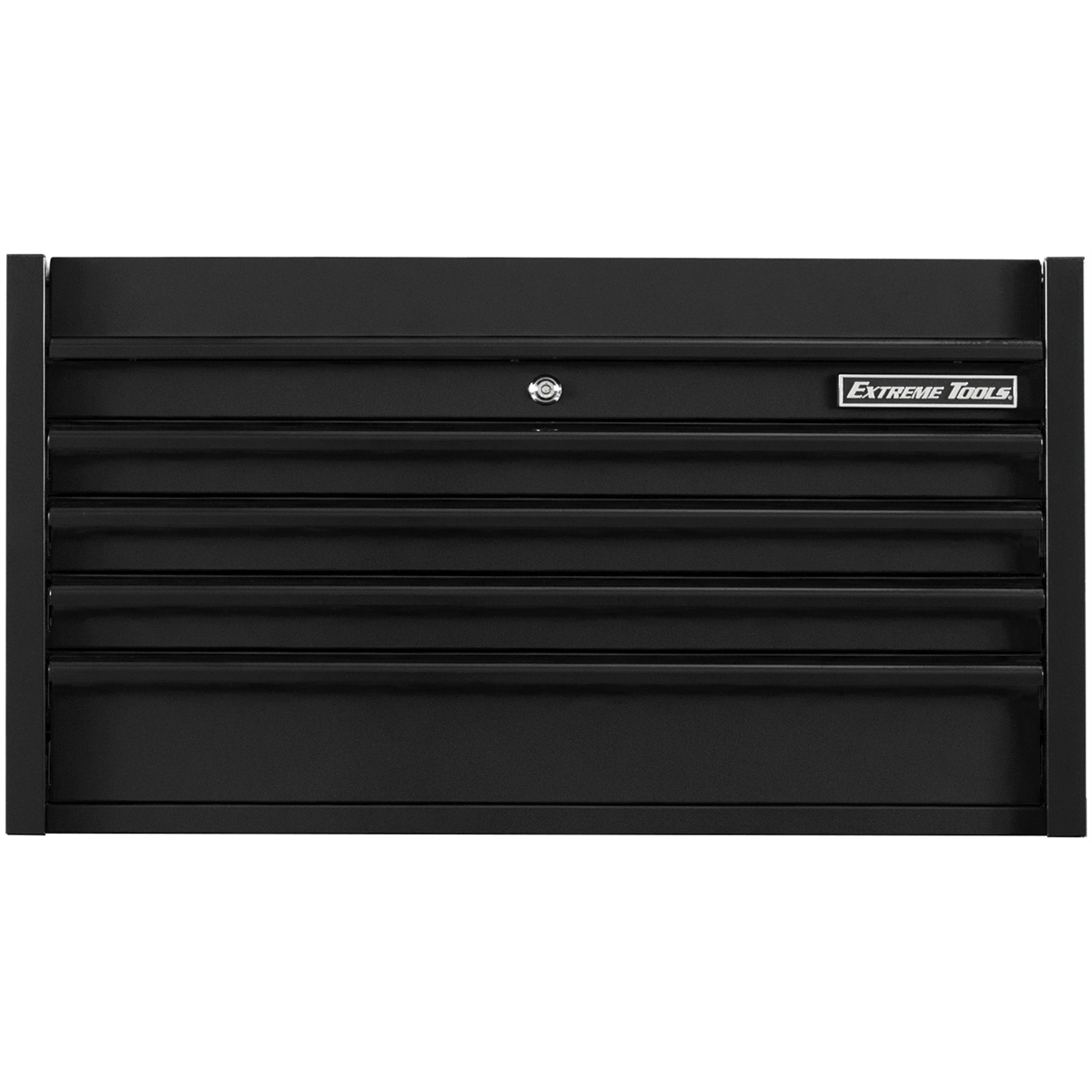 extreme-tools-DX-series-41in-W-X-25in-D-4-drawer-top-chest-100lbs-slides-matte-black-with-black-drawer-pulls-EXTDX412504CHMBBK.png Extreme Tools DX Series 41'' W X 25'' D 4 Drawer Top Chest, 100 lbs Slides, Matte Black with Black Drawer Pulls EXTDX412504CHMBBK - Image 1