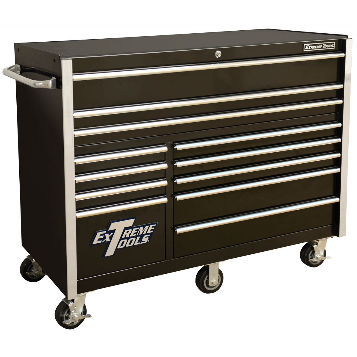 extreme-tools-RX-series-12-drawer-roller-cabinet-black-with-chrome-drawer-pulls-EXTRX552512RCBKCR-X.png Extreme Tools RX Series 12 Drawer Roller Cabinet Black w Chrome Drawer Pulls EXTRX552512RCBKCR-X - Image 1