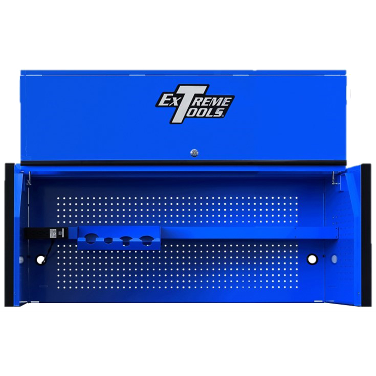 extreme-tools-RX-series-professional-55inch-W-x-25inch-D-extreme-power-workstation-_-hutch-blue-black-drawer-pulls-EXTRX552501HCBLBK.png Extreme Tools RX Series Professional 55"W x 25"D Extreme Power Workstation & Hutch Blue, Black Drawer Pulls EXTRX552501HCBLBK - Image 1