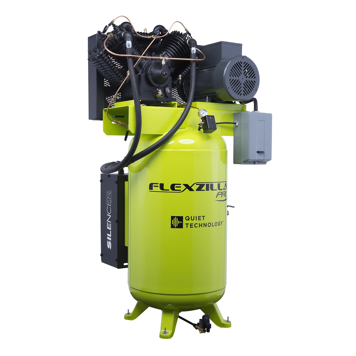 flexzilla-air-compressor-10HP-80-GAL-3PH-230V-vertical-LECFXS10V080V3-230.png Flexzilla Air Compressor 10HP, 80 GAL, 3 PH, 230V, Vertical LECFXS10V080V3-230 - Image 1
