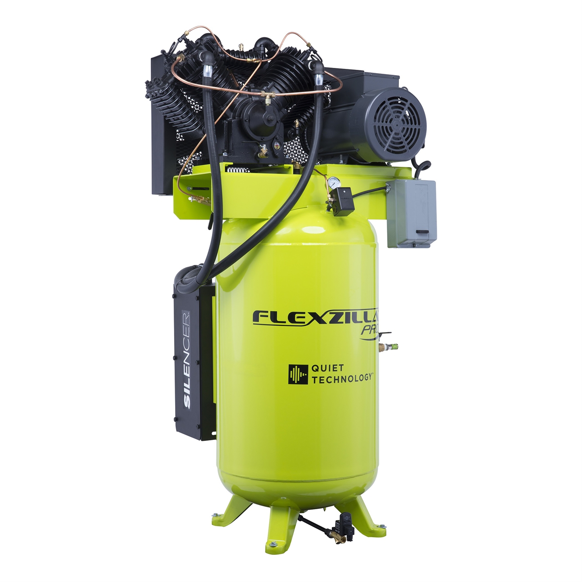 flexzilla-air-compressor-7-5HP-80-GAL-3PH-208V-vertical-LECFXS07V080V3-208.png Flexzilla Air Compressor 7.5HP, 80 GAL, 3 PH, 208V, Vertical LECFXS07V080V3-208 - Image 1
