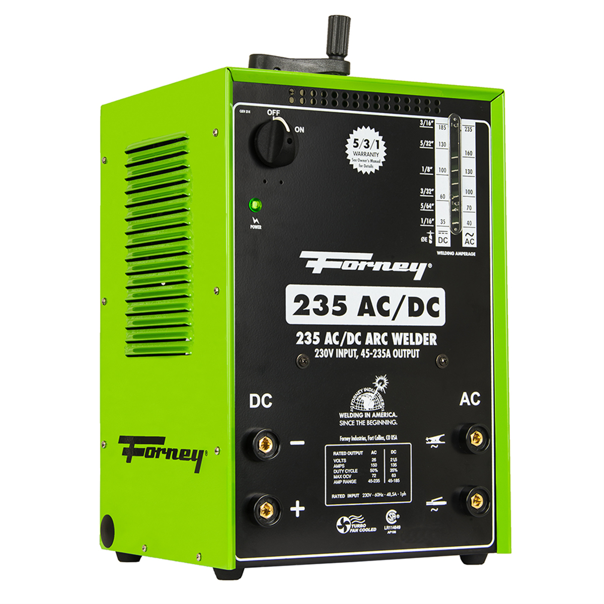 forney-industries-314-235-AC-DC-stick-welder-FOR314.png Forney Industries 314 235 AC/DC Stick Welder FOR314 - Image 1
