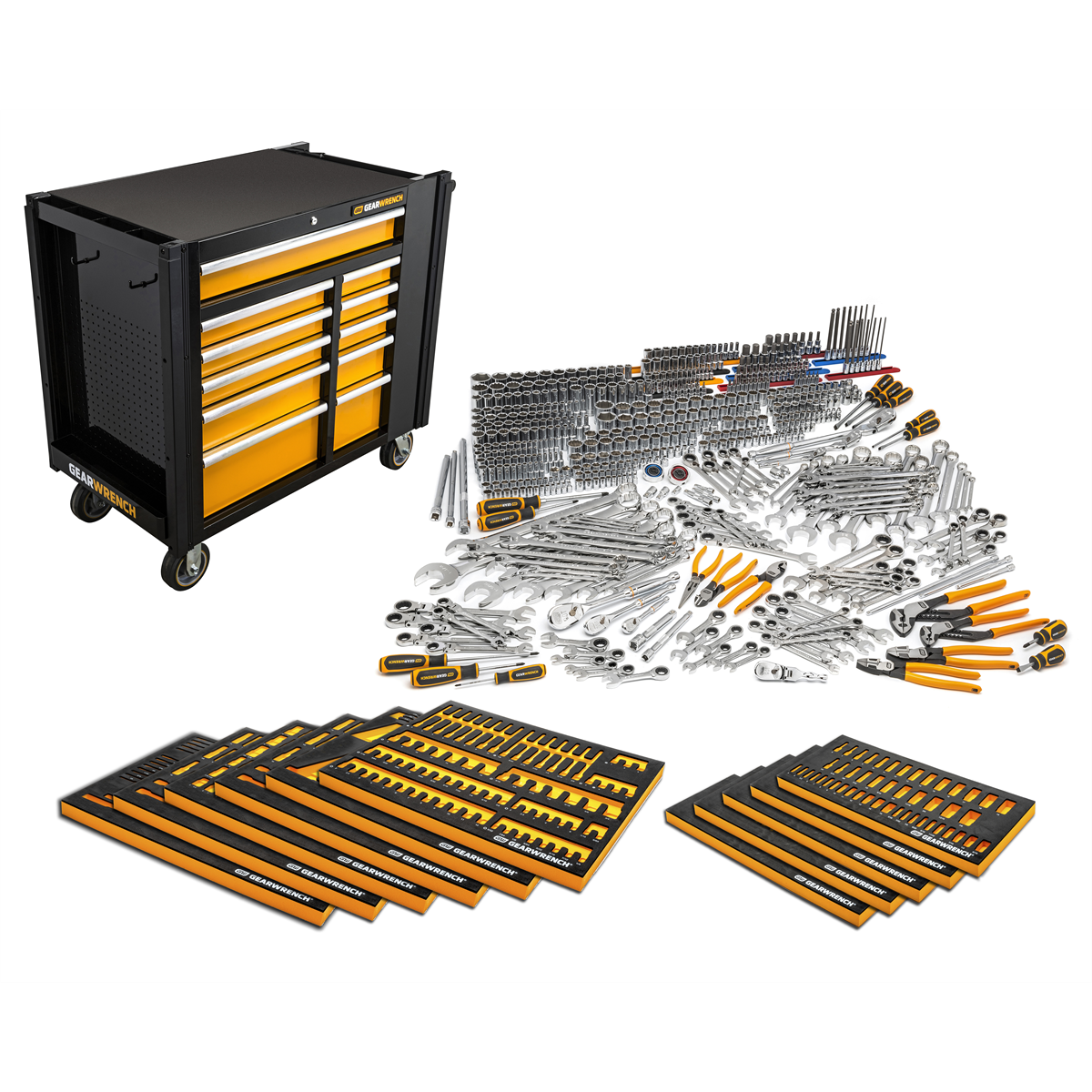 gearWrench-614piece-MEGAMOD-master-mechanics-hand-tool-set-with-modular-foam-trays-and-mobile-work-station-KDTMEGAMODMRO.png GearWrench 614-Piece MEGAMOD Master Mechanics Hand Tool Set with Mobile Work Station & Foam Tray Storage KDTMEGAMODMRO - Image 1
