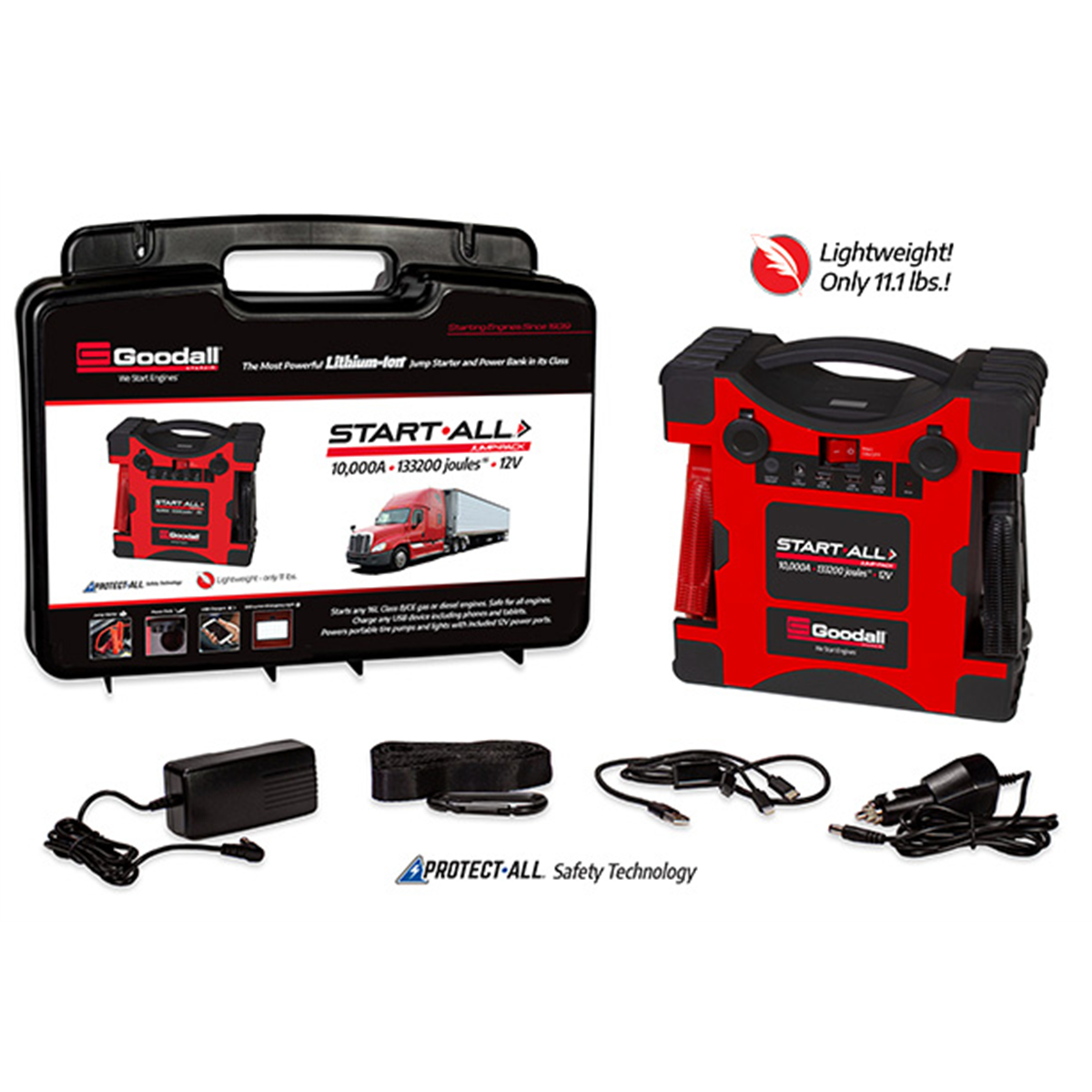 goodall-manufacturing-start-all-jump-starter-10000A-133200-joules-5S-12V-GDLJP-12-10000T.png Goodall Manufacturing START-ALL Jump Starter 10,000A 133200 Joules 5S 12V GDLJP-12-10000T - Image 1